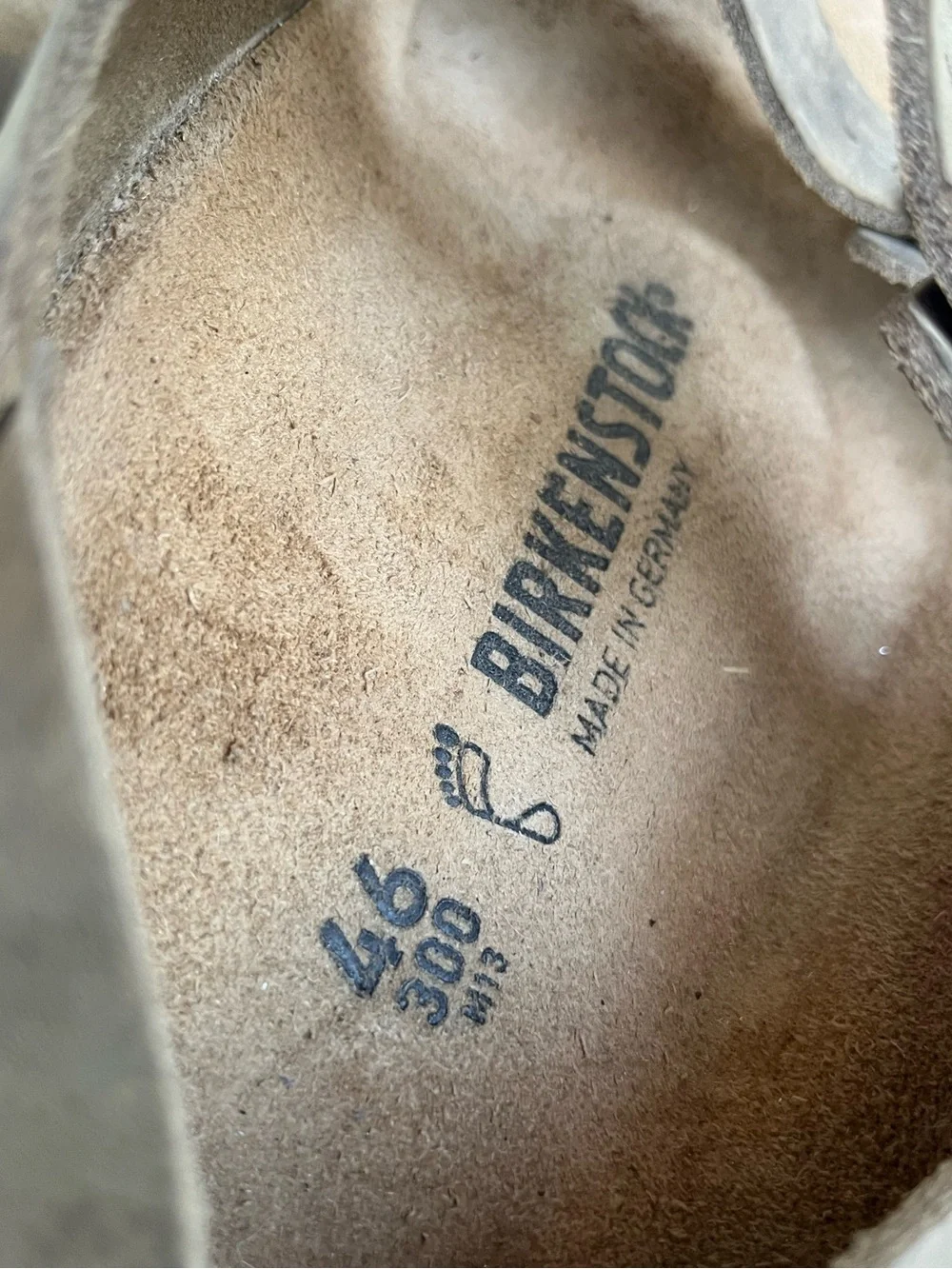 Birkenstock Men's Milano Crosstown Waxy Leather Two Strap Sandals Size 13 EU 46